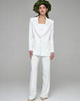 Smk suit with Palazzo trousers
