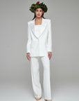 Smk suit with Palazzo trousers