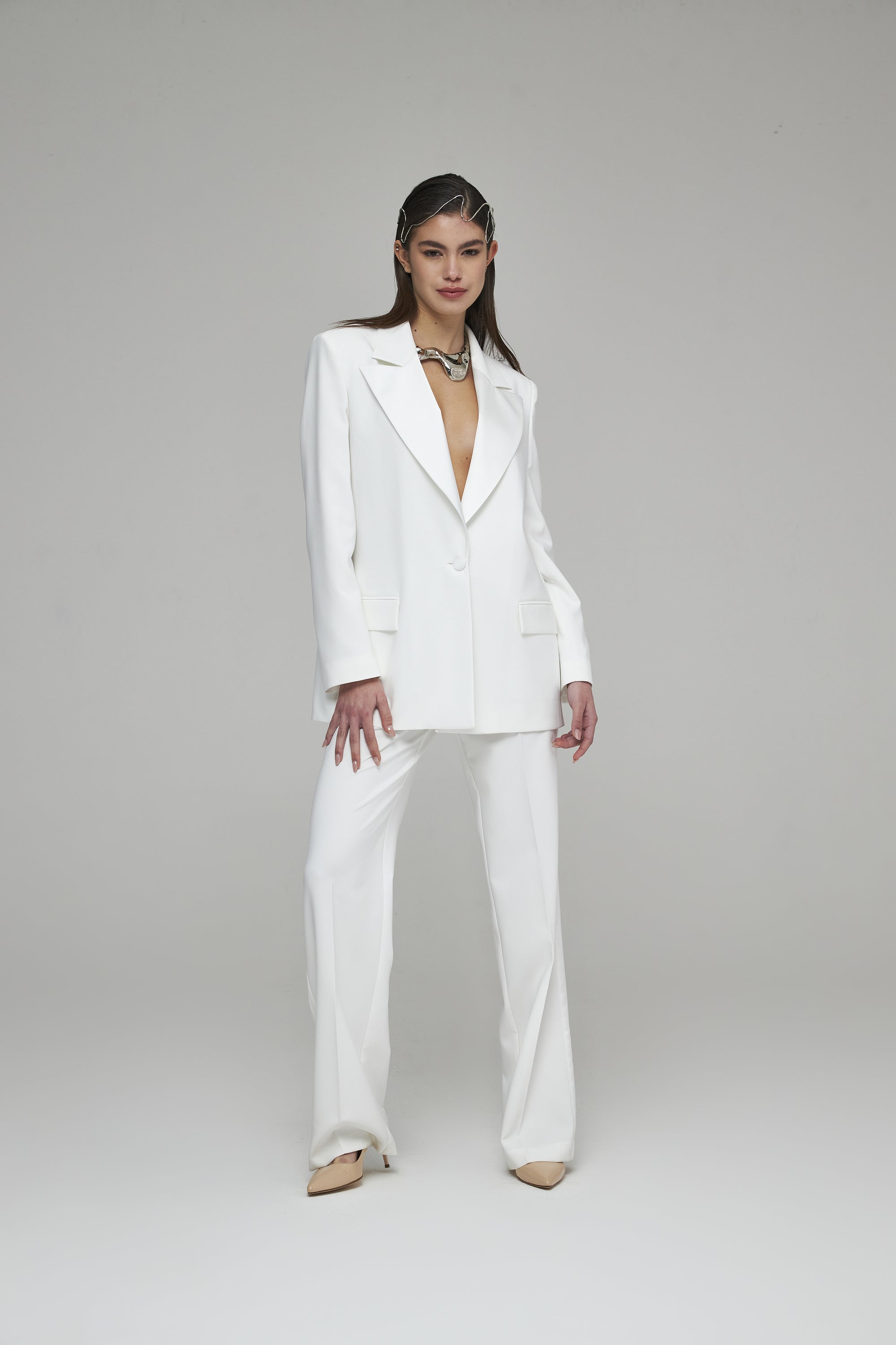 Tailleur Smk con Pantalone Palazzo