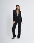 Smk suit with Palazzo trousers
