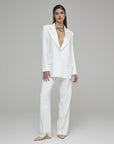 Smk suit with Palazzo trousers