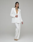 Smk suit with Palazzo trousers