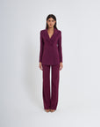 Ensemble pantalon palazzo croisé milanais