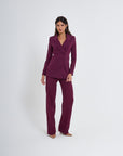 Ensemble pantalon palazzo croisé milanais