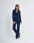 Ensemble pantalon palazzo croisé milanais