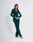 Ensemble pantalon palazzo croisé milanais