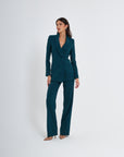 Ensemble pantalon palazzo croisé milanais