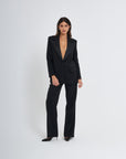 Smk suit with Palazzo trousers