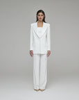 Smk suit with Palazzo trousers