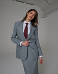 Tailleur SMK Gessato con Gonna Celine
