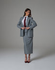 Tailleur SMK Gessato con Gonna Celine