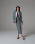Tailleur SMK Gessato con Gonna Celine