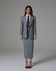 Tailleur SMK Gessato con Gonna Celine