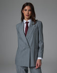 Tailleur Amanda 2 Bottoni Gessato