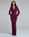 Costume milanais croisé avec pantalon évasé
