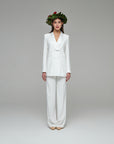Ensemble pantalon palazzo croisé milanais