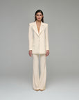Smk suit with Palazzo trousers