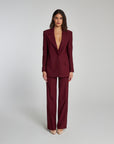 Smk suit with Palazzo trousers