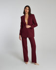 Smk suit with Palazzo trousers