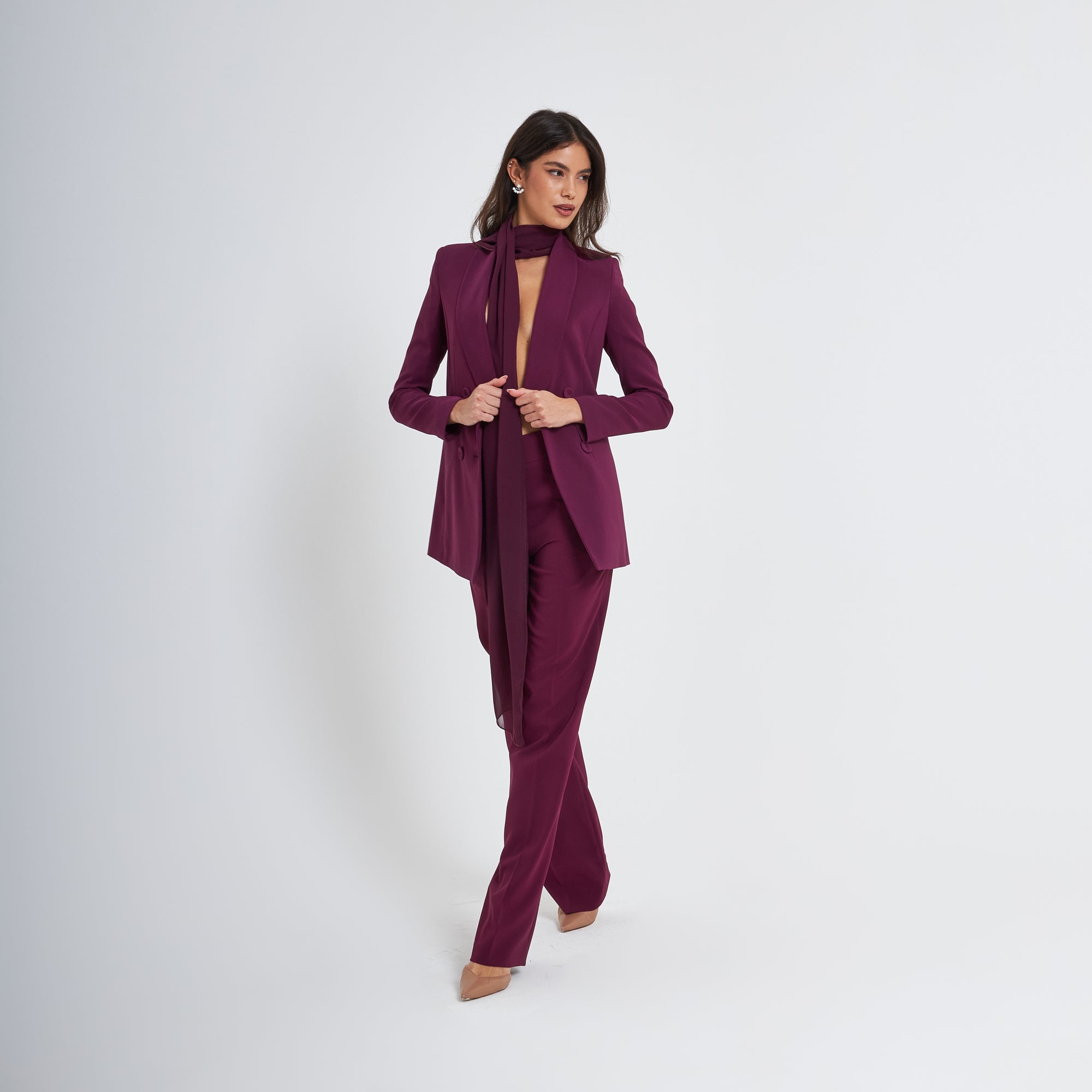 Tailleur Smk con Pantalone Palazzo
