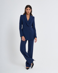 Ensemble pantalon palazzo croisé milanais