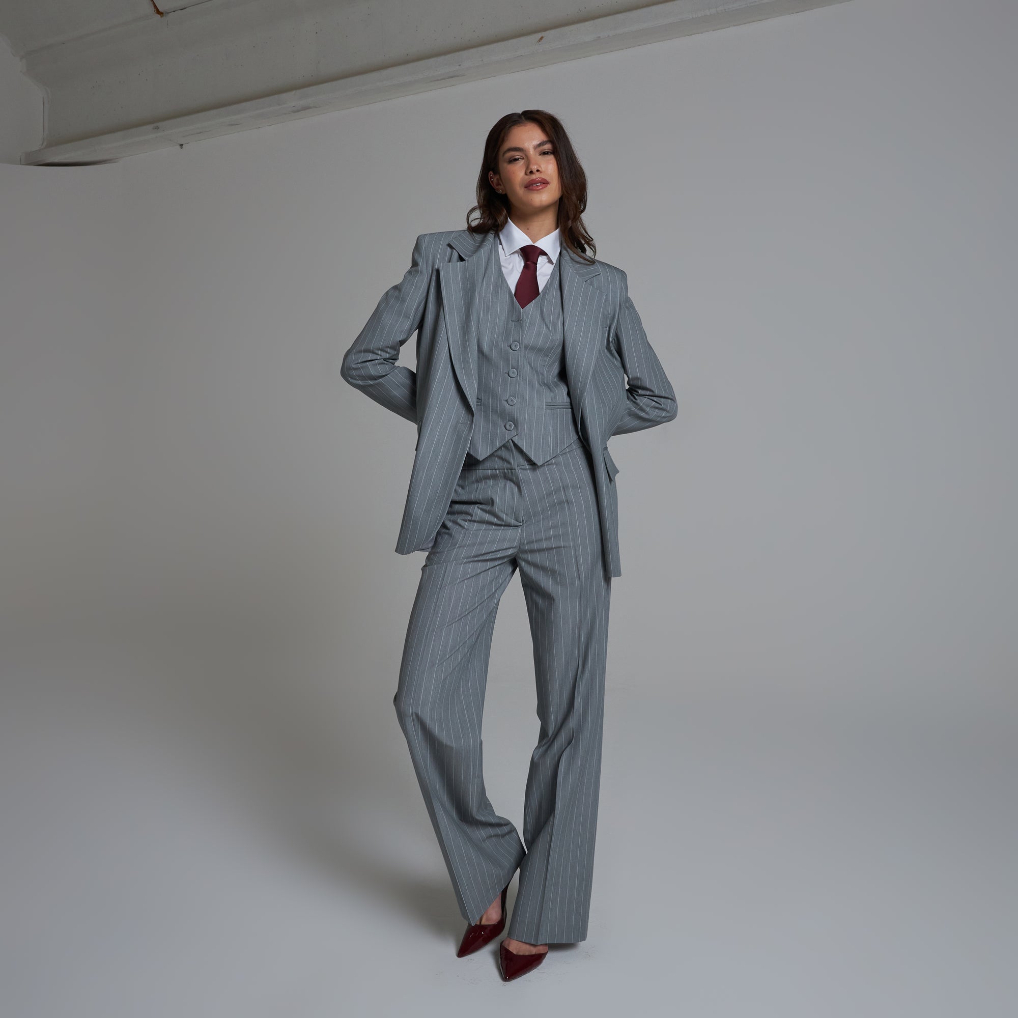 Tailleur SMK Gessato con panciotto