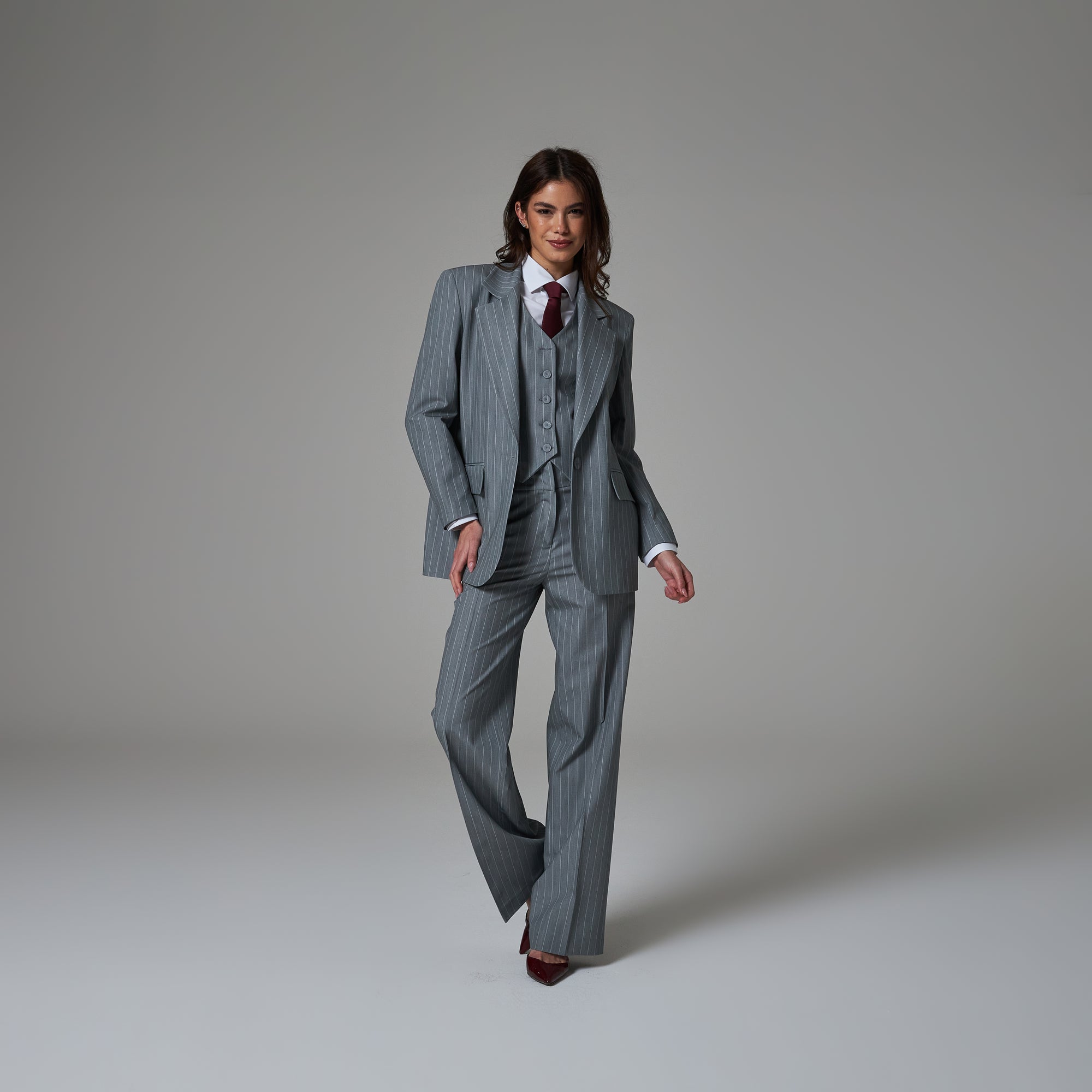 Tailleur SMK Gessato con panciotto